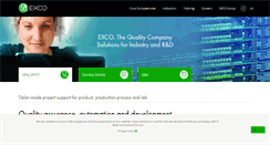 Desktop Screenshot of exco-solutions.com